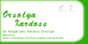 orsolya kardoss business card